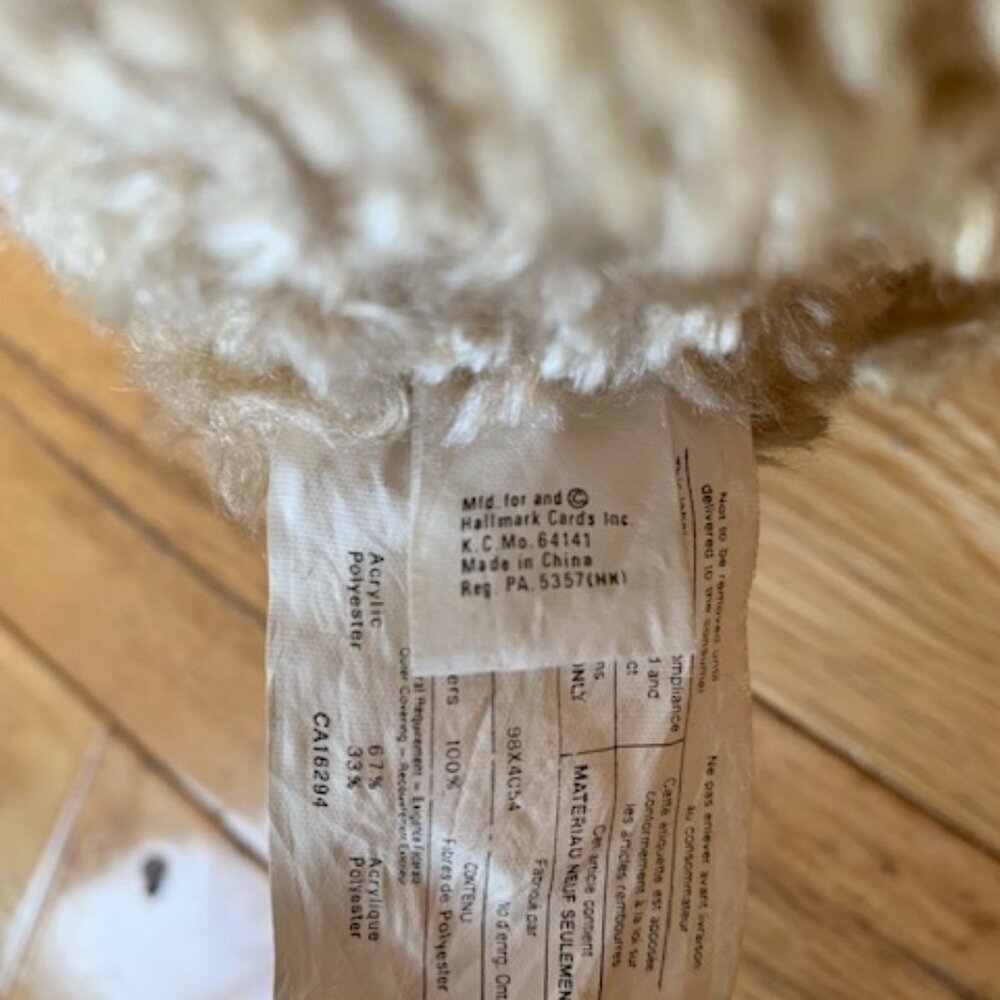 Title: Vintage Hallmark Teddy Bear Red Vest Plaid Bow Plush Stuffed Animal - Picture 6 of 6